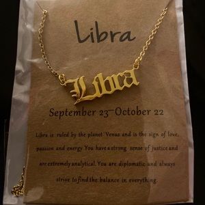 Libra “ What’s your Zodiac“ Gold SS Necklace